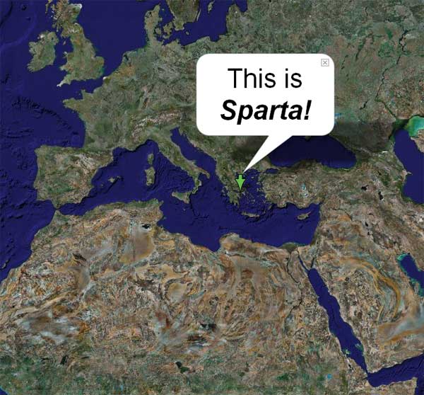 Map of Sparta
